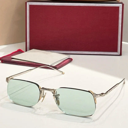FONDA pure titanium frameless sunglasses - top-quality fashionable luxury accessories designed for both men and women with UV400