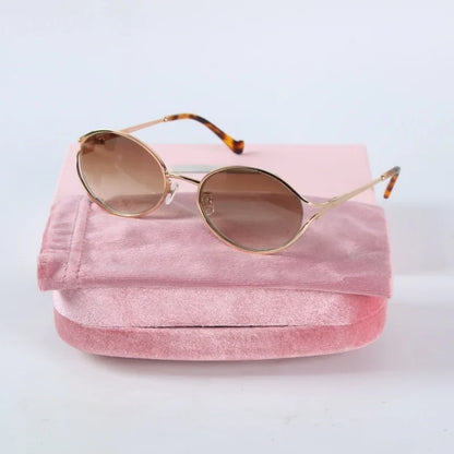 Luxury Women Metal Sunglasses Brand Designer Half-Frame Diamond-Shaped Eyeware Ladies Summer Travelling Beach For Sun Glasses